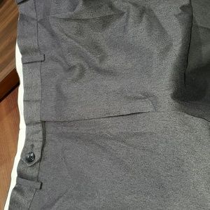 J Ferrar Men's Pleated Dress Slacks Dark Gray Cuffed Size 42x30 Used